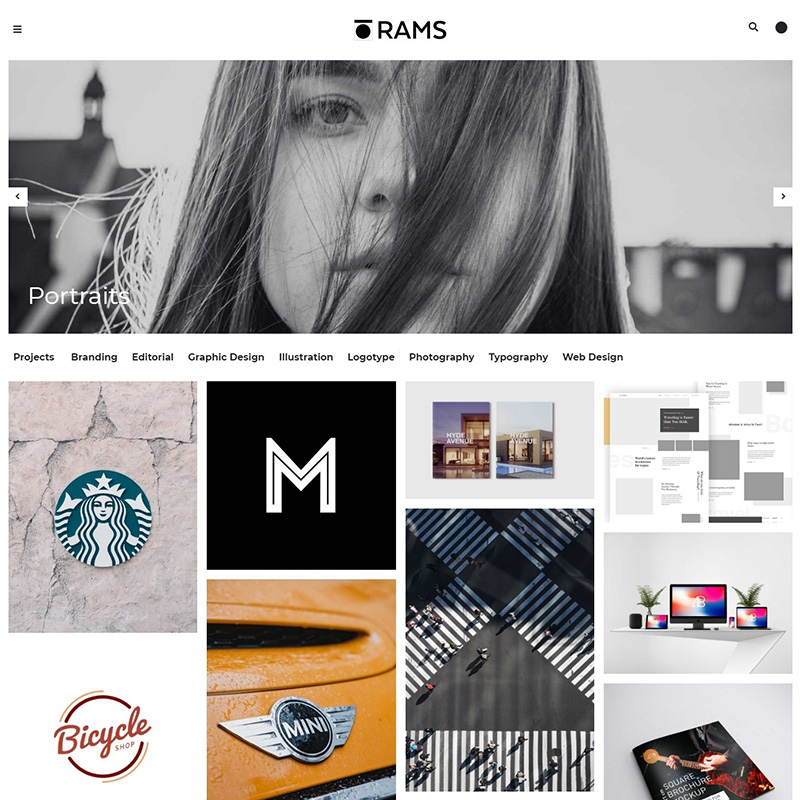 RAMS - Portfolio WordPress Theme